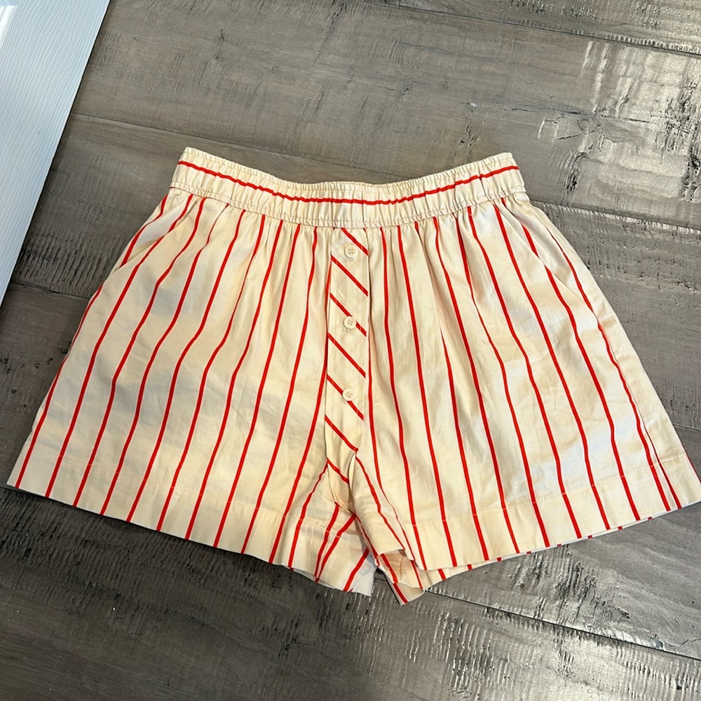 Reformation Billy Striped Shorts